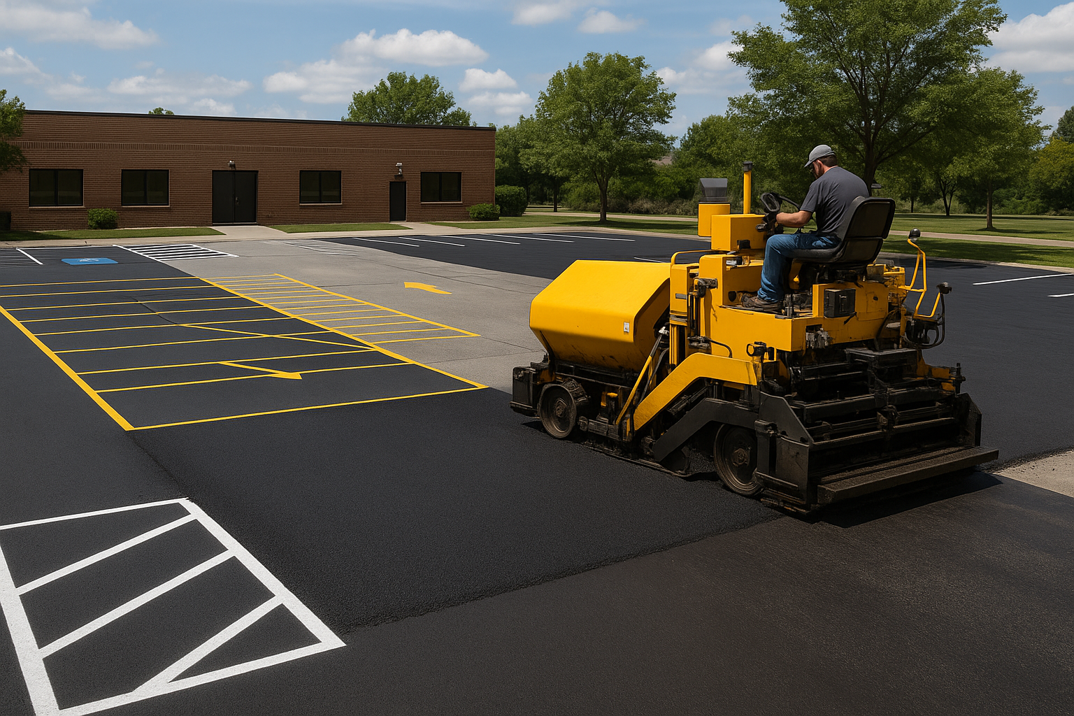 Parking Lot Paving & Striping Service in Cincinnati by ITS Asphalt